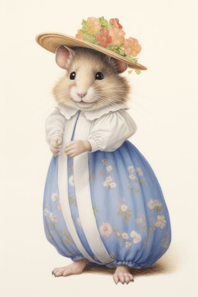 Hamster character Easter clothing apparel animal.