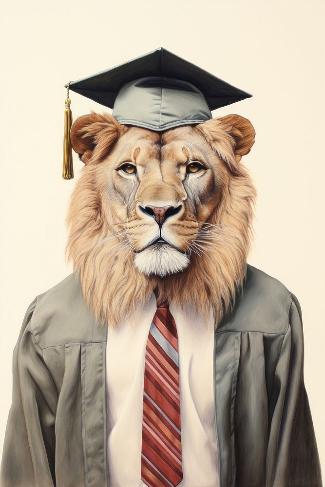Lions character Graduation graduation photography accessories.
