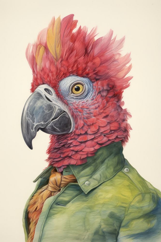 Parrot character Makeup parrot animal beak.