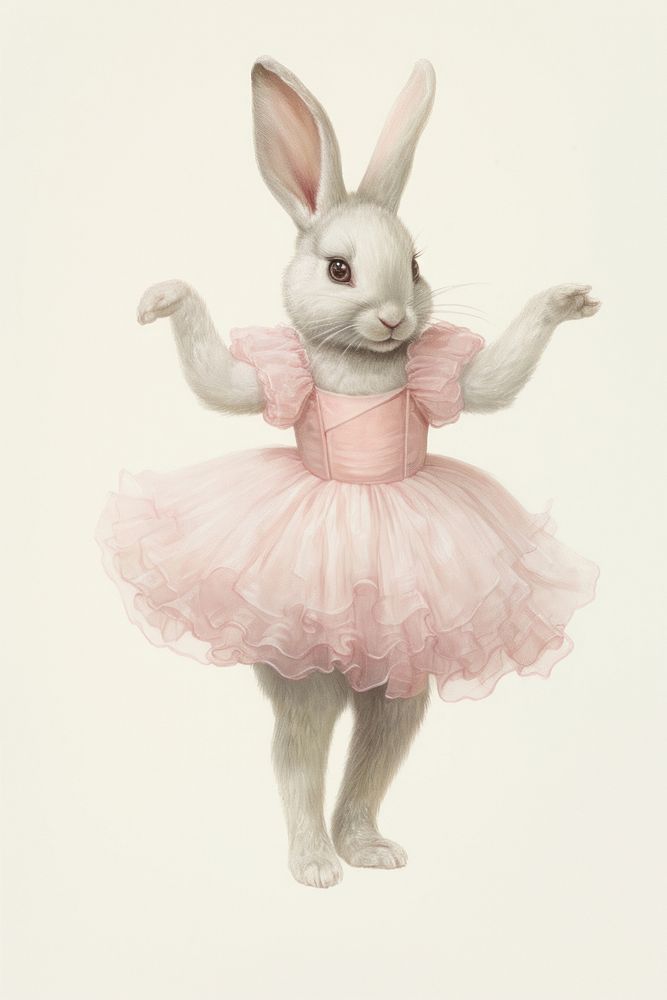 Rabbit character Ballet recreation dancing person.