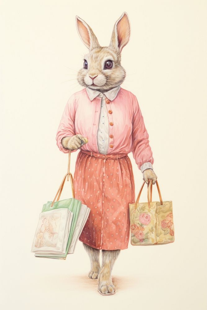 Rabbit character Shopping accessories accessory clothing.