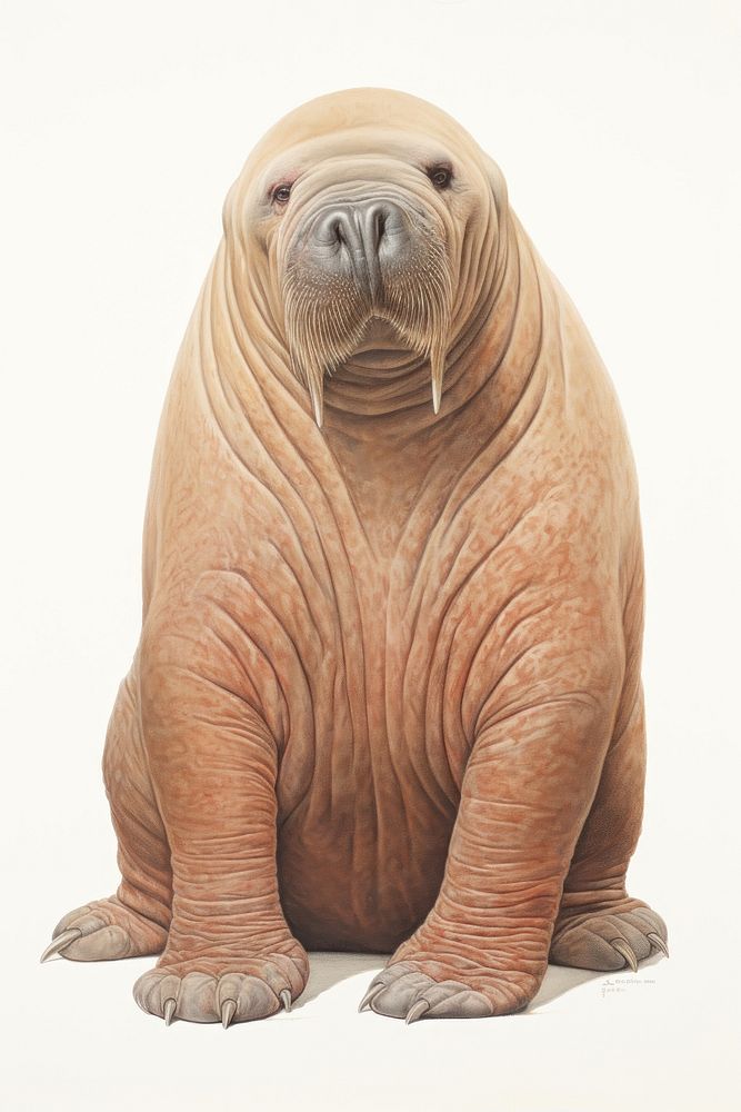 Walrus walrus wildlife animal.
