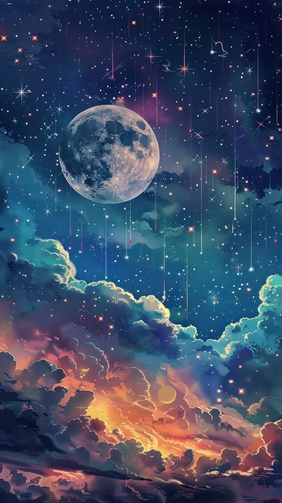 Moon and sky backgrounds astronomy universe.