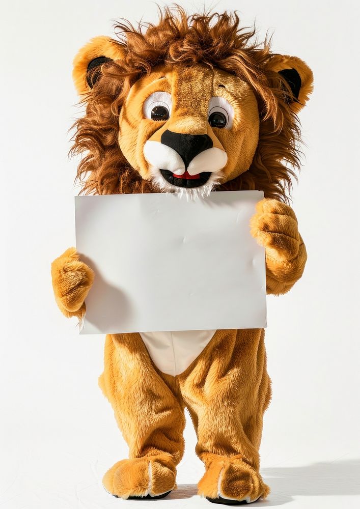 Lion mascot costume wildlife animal mammal.