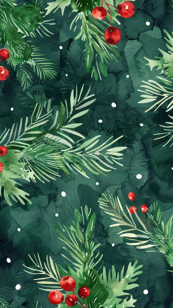 Christmas pattern backgrounds plant.