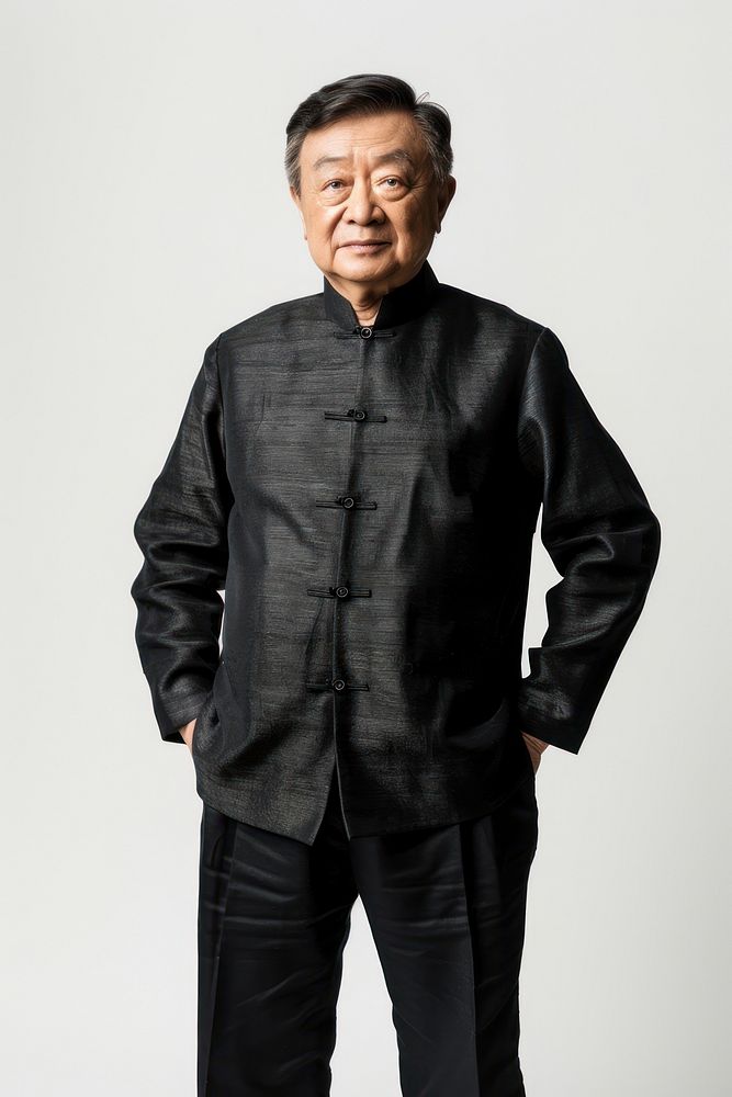 Senior chinese man photography clothing portrait.