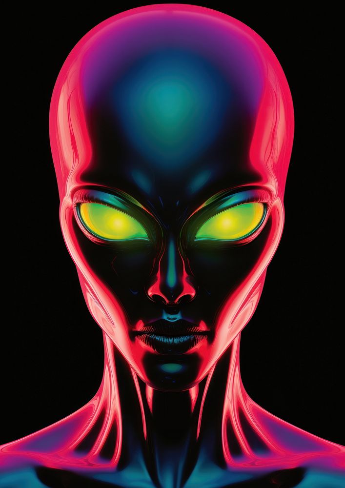 An alien photography portrait female.