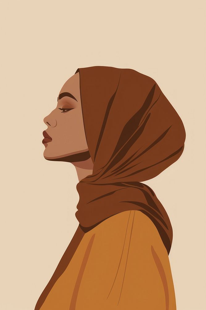 Muslim woman portrait fashion adult.