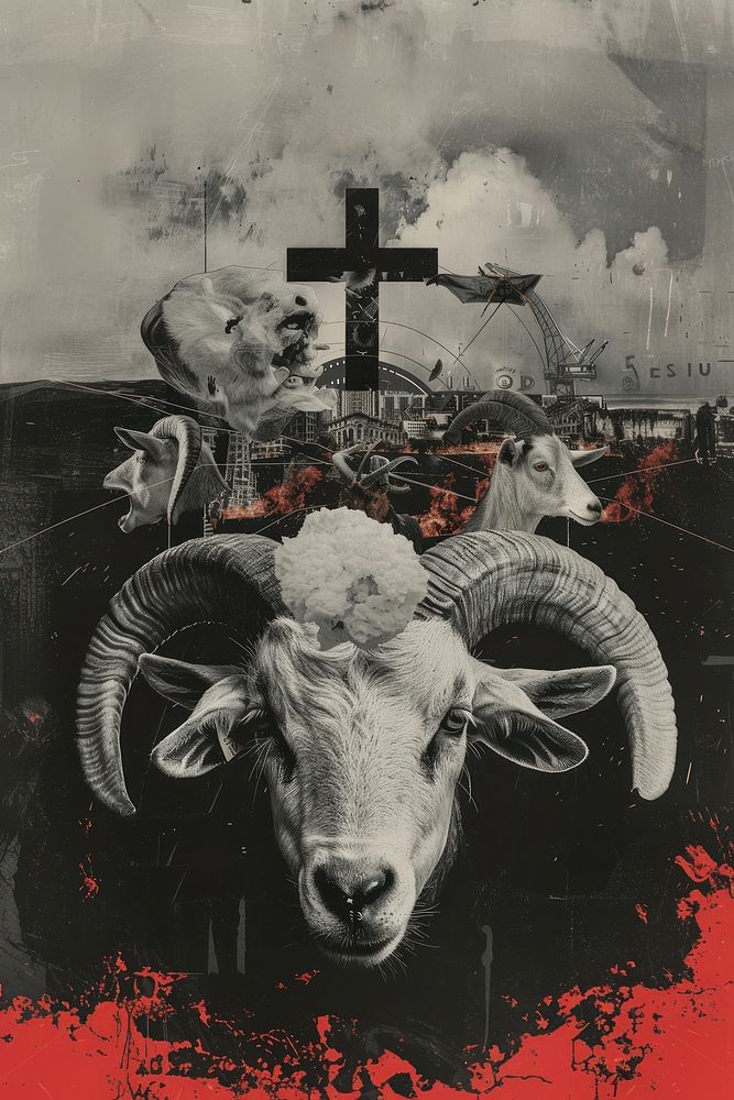 A satanism protest livestock wildlife symbol.