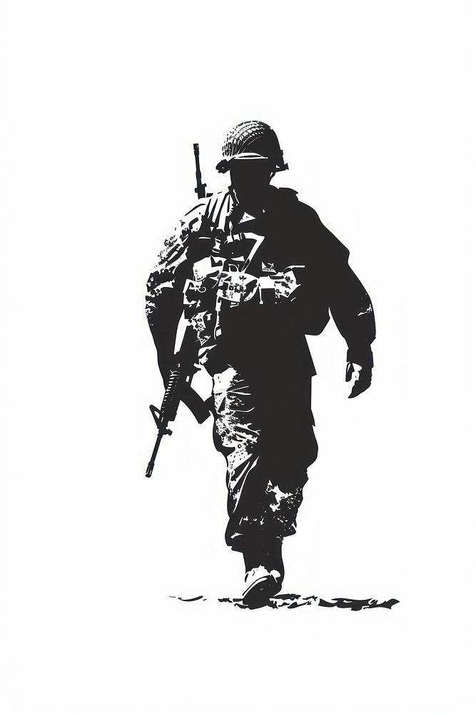 War clip art silhouette military weapon.