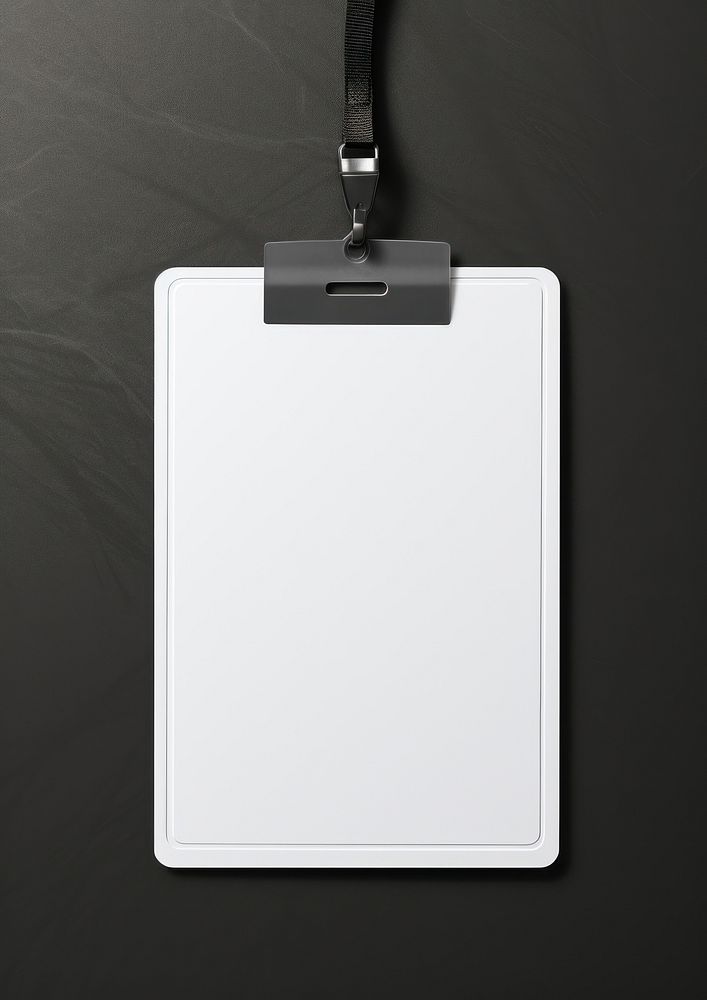 White ID card hanging mockup electronics accessories accessory.