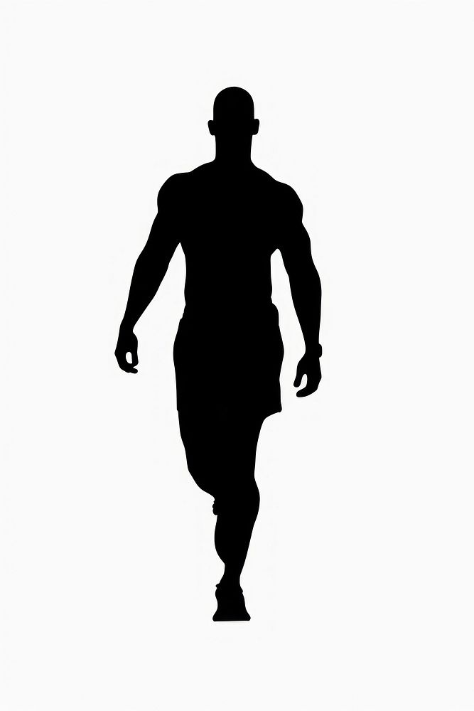 Fitness silhouette clip art white adult white background.