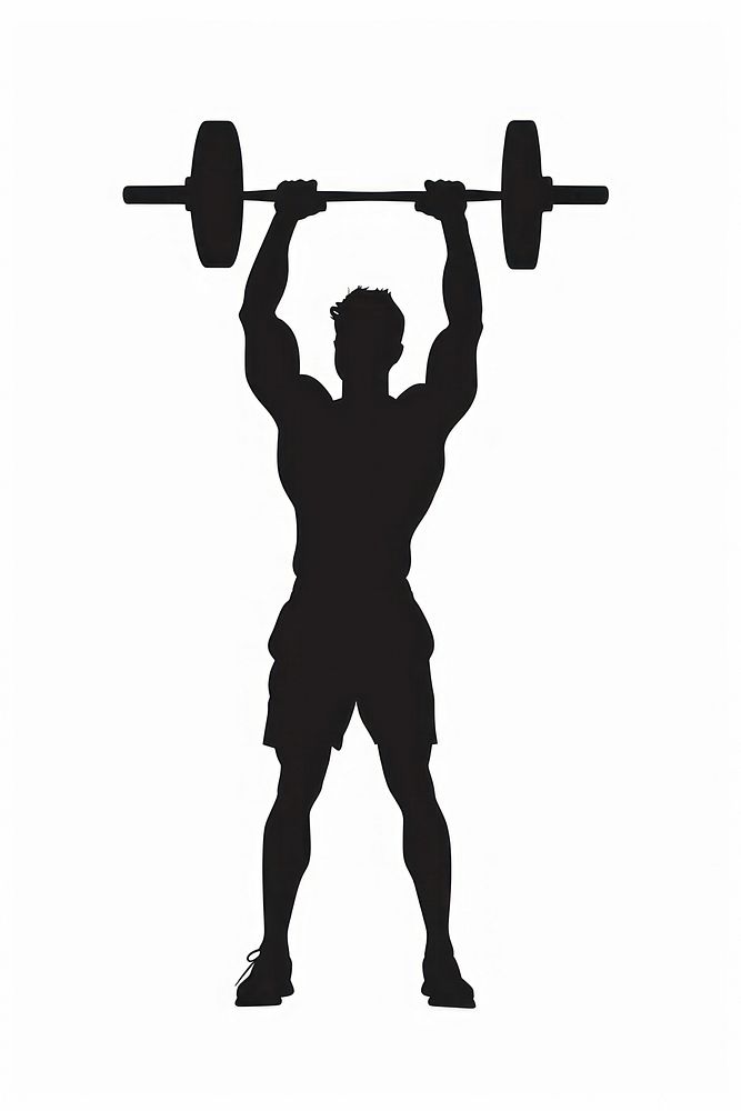 Fitness silhouette clip art sports adult gym.