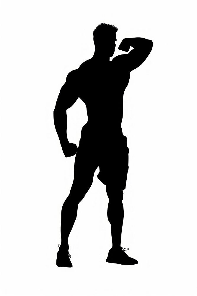 Fitness silhouette clip art adult white background determination.
