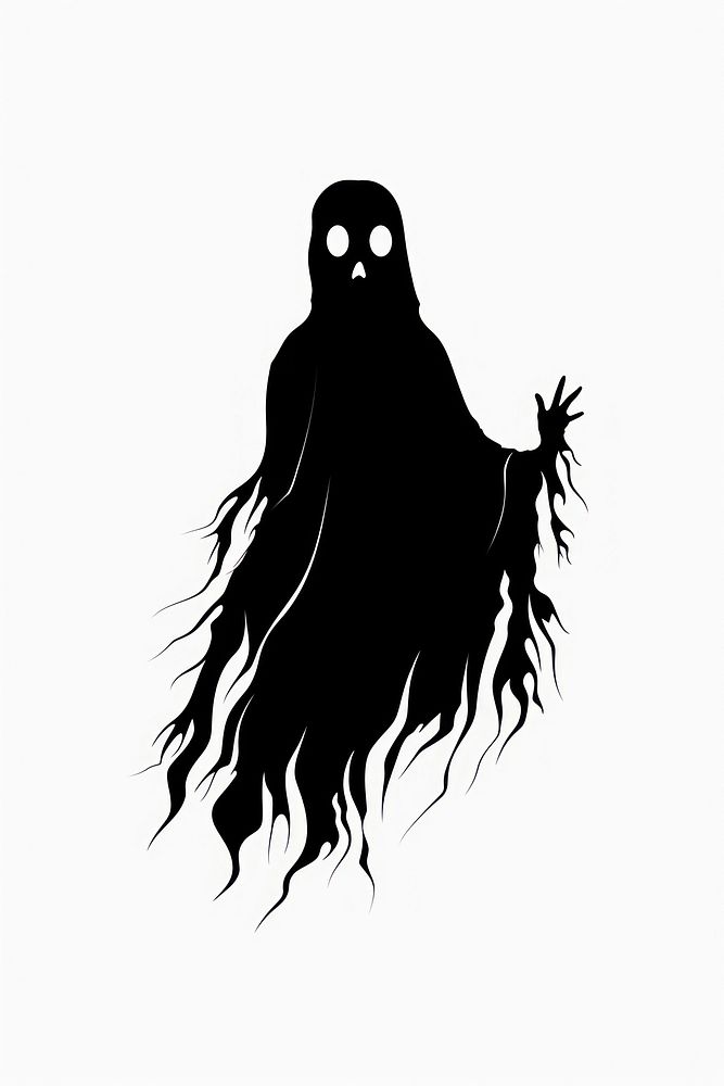 Ghost clip art silhouette monochrome darkness.