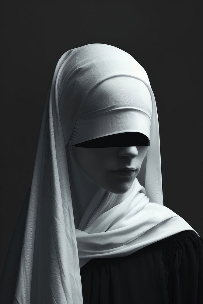 A nun photography portrait clothing.