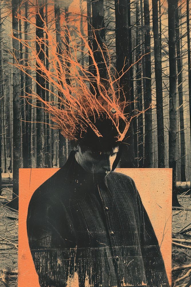 A witch ritual in the wood advertisement publication photography.