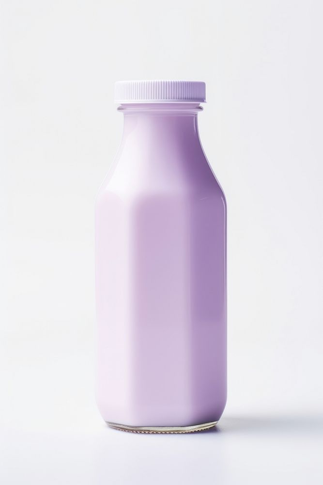 Taro milk bottle beverage shaker drink.