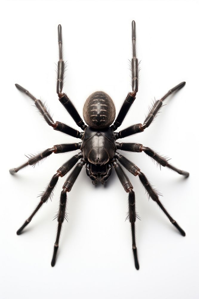 Black tarantula spider invertebrate arachnid animal.