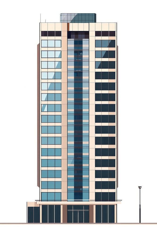 Skyscraper architecture building housing.