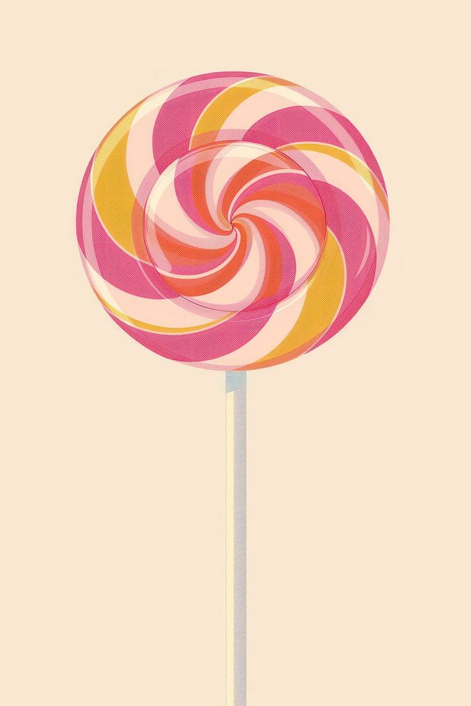 Swirly lollipop confectionery cricket sweets.