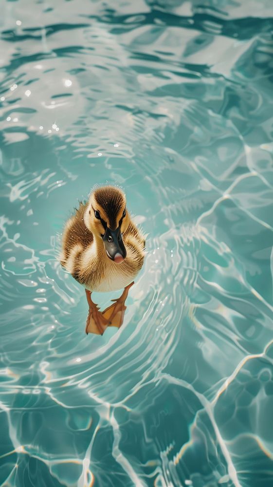 Animal pool duck waterfowl.
