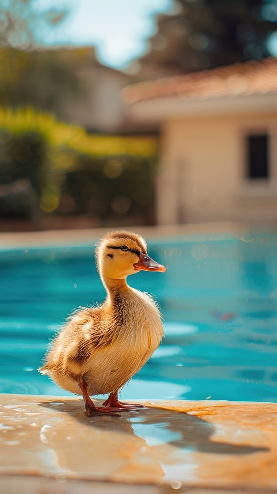 Animal pool duck swimming pool.