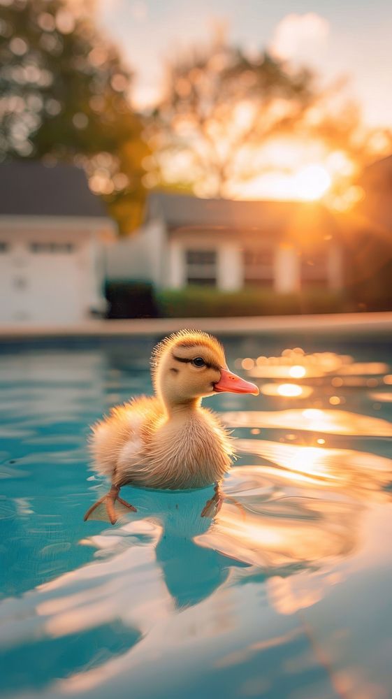 Swimming animal pool duck.