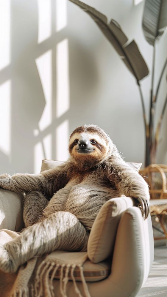 Animal sloth furniture wildlife.