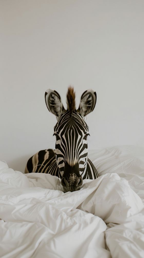 Wildlife animal zebra bed.