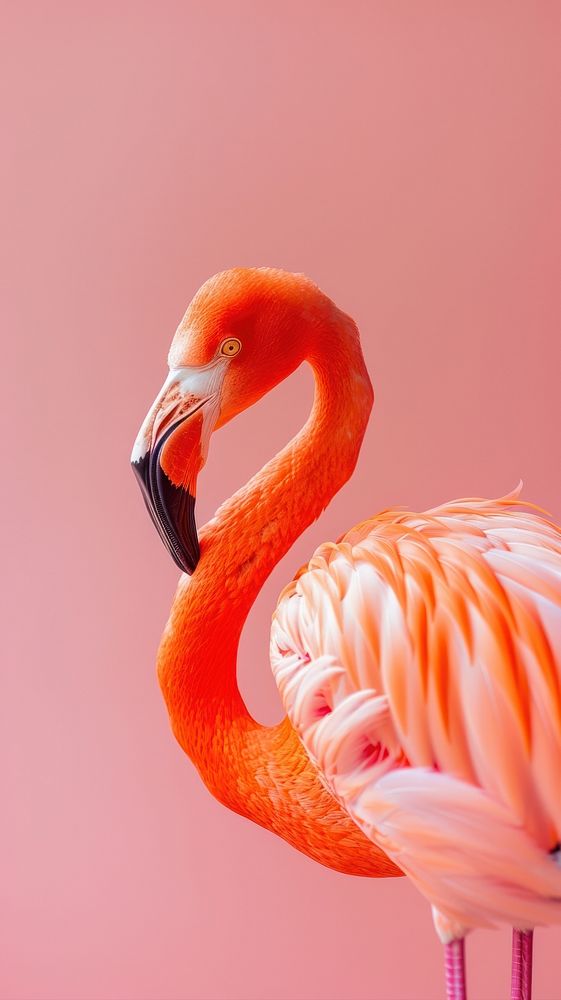 Flamingo animal bird beak.