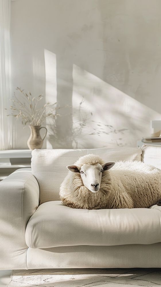 Animal sheep livestock furniture.