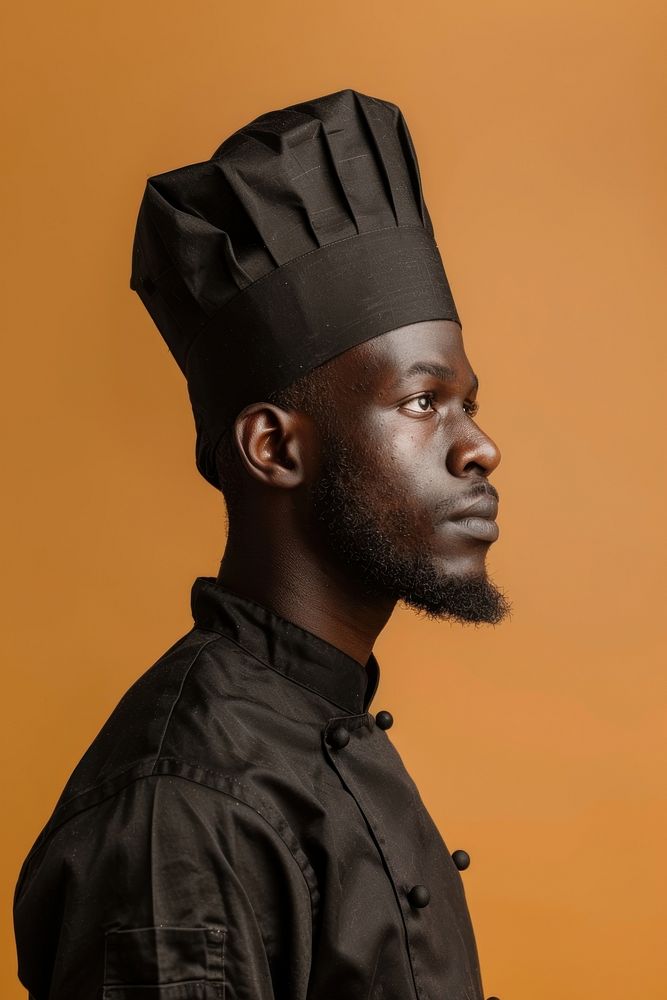 African chef side portrait photo photography hairdresser.