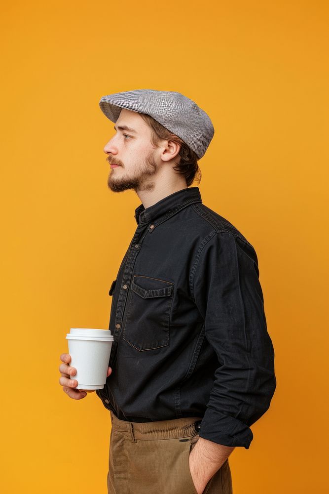 American barista side portrait photo photography clothing.