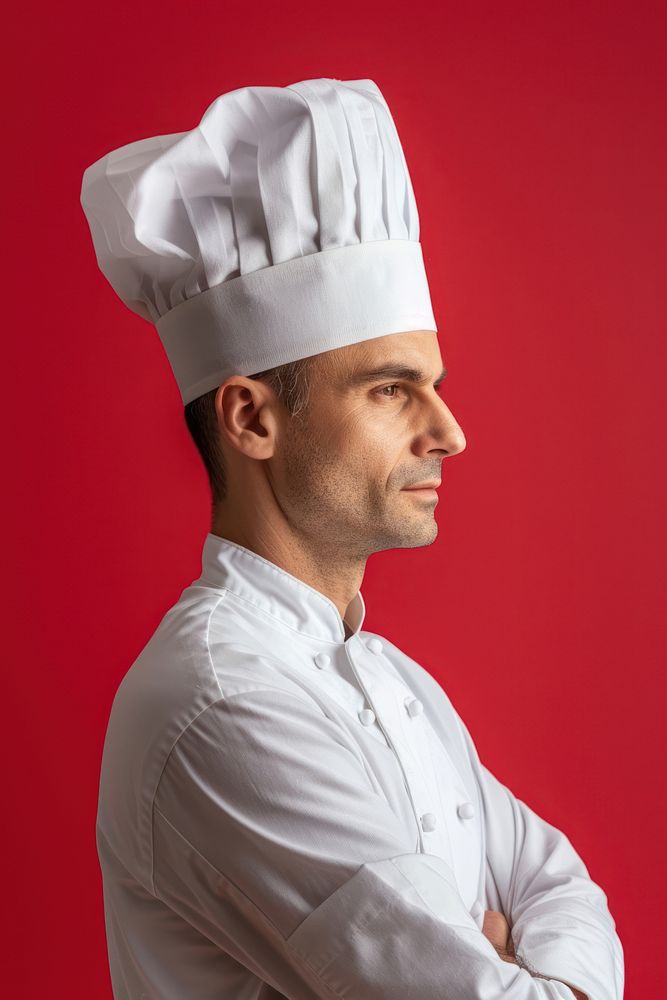 American chef side portrait photo photography clothing.