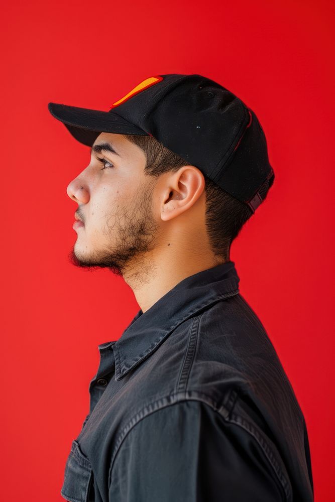 Latinx delivery man side portrait photo photography clothing.