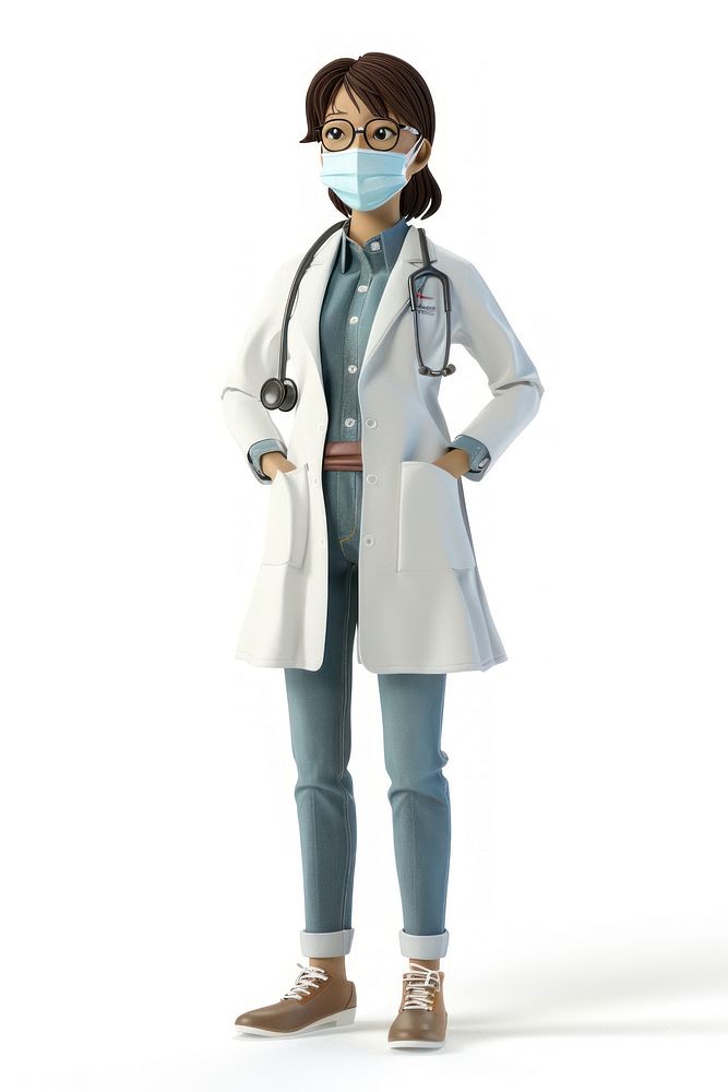 Woman doctor student wearing a facemask clothing apparel person.