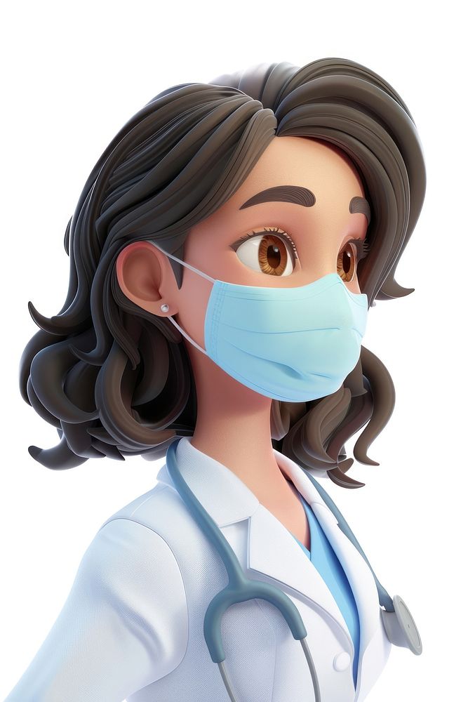 Woman doctor student wearing a facemask female person adult.