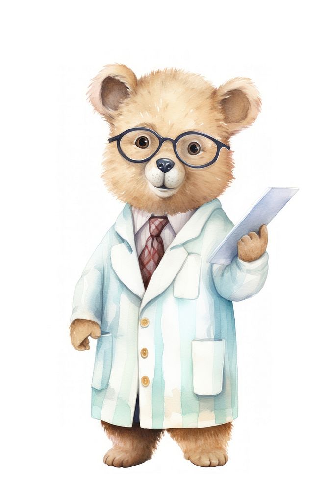 A bear dentist character cartoon accessories accessory clothing.