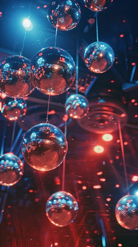 Disco balls lighting sphere urban.