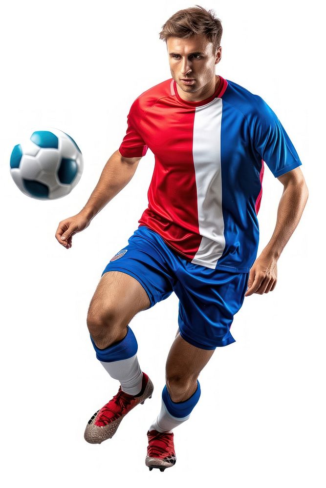 Soccer player football clothing apparel.