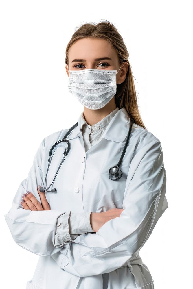 Woman doctor student wearing a facemask clothing apparel female.