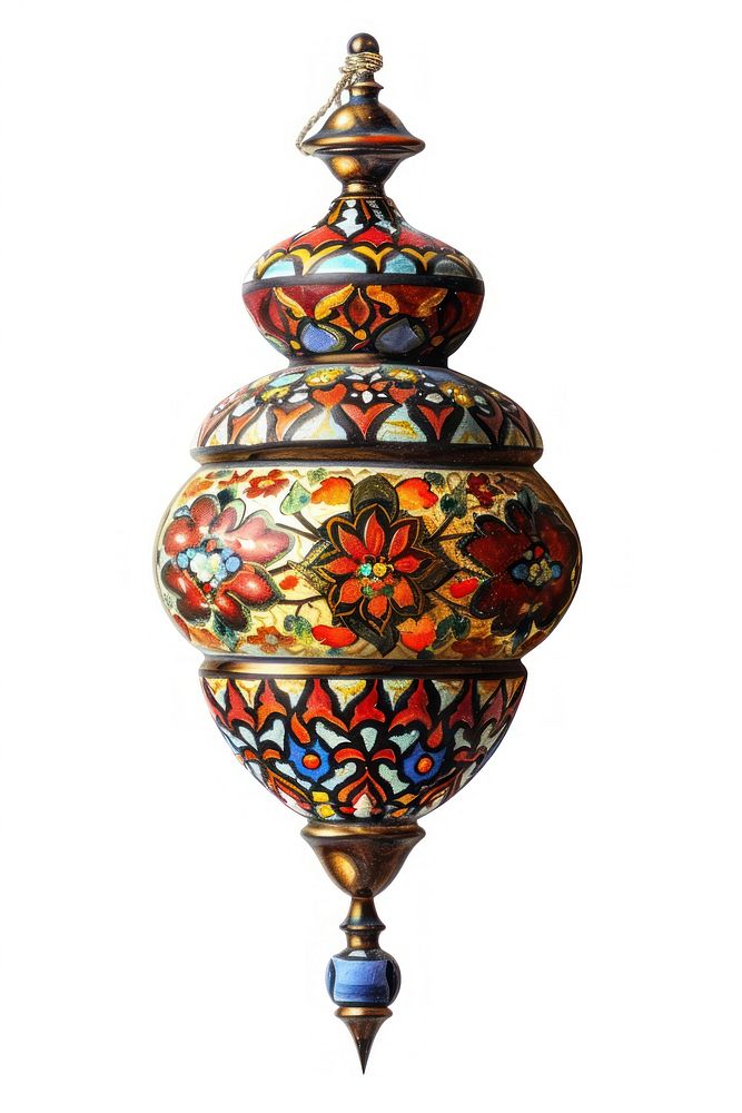 Ottoman painting of lamp porcelain urn art.