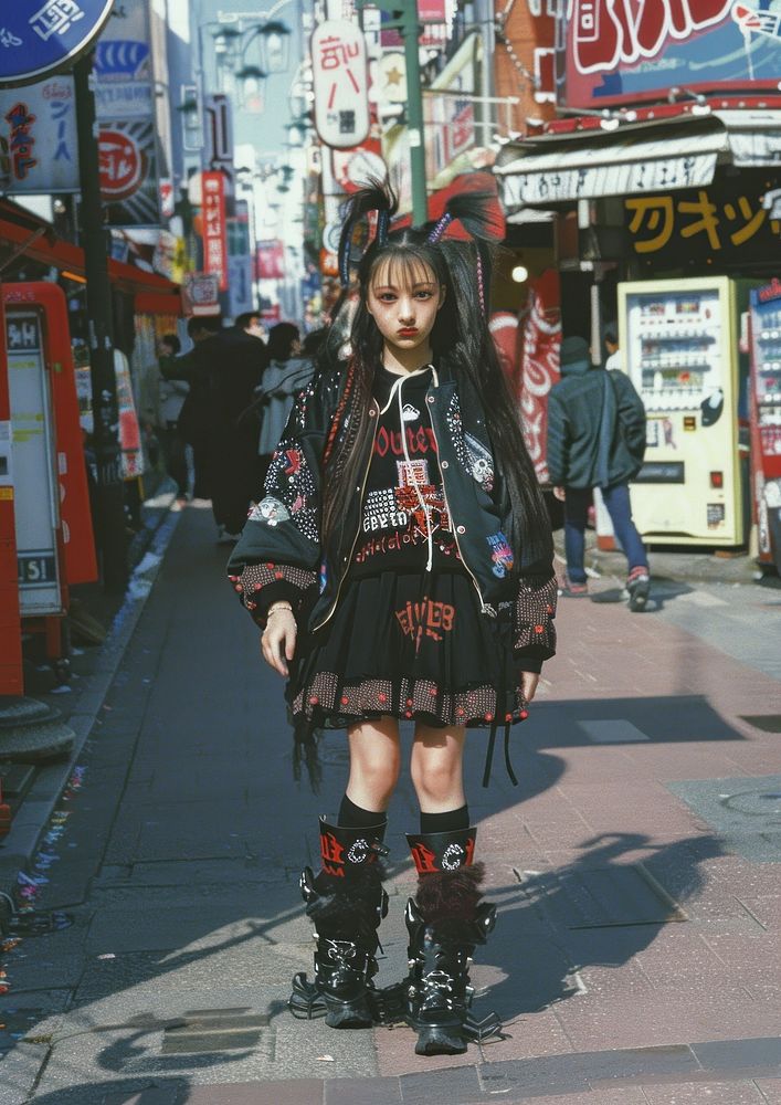 Young japanese girls photography clothing street.