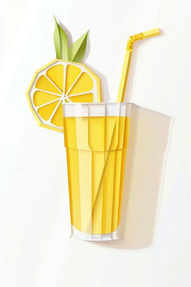 Lemonade drink juice glass.