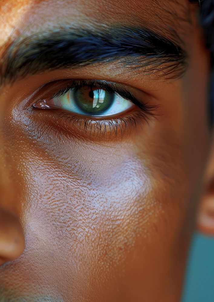 Young indian man person human skin.