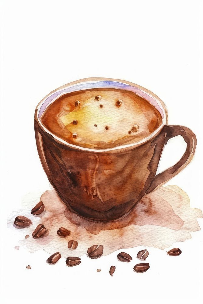 Cocoa hot cup beverage espresso coffee.