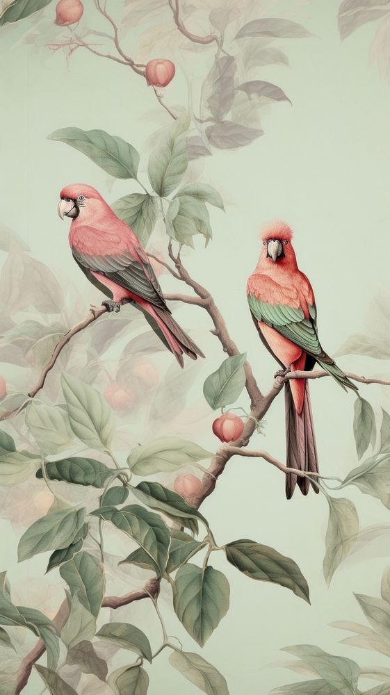 Wallpaper birds drawing animal sketch.