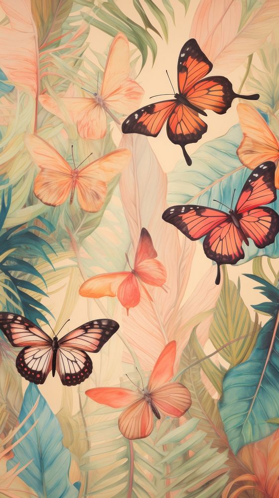 Wallpaper butterflies backgrounds butterfly pattern.