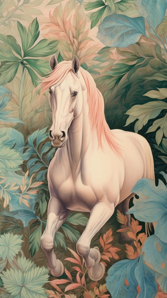 Wallpaper horse painting animal mammal.